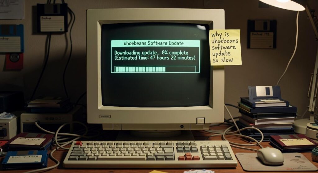 why is uhoebeans software update so slow