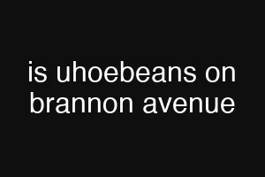 is uhoebeans on brannon avenue